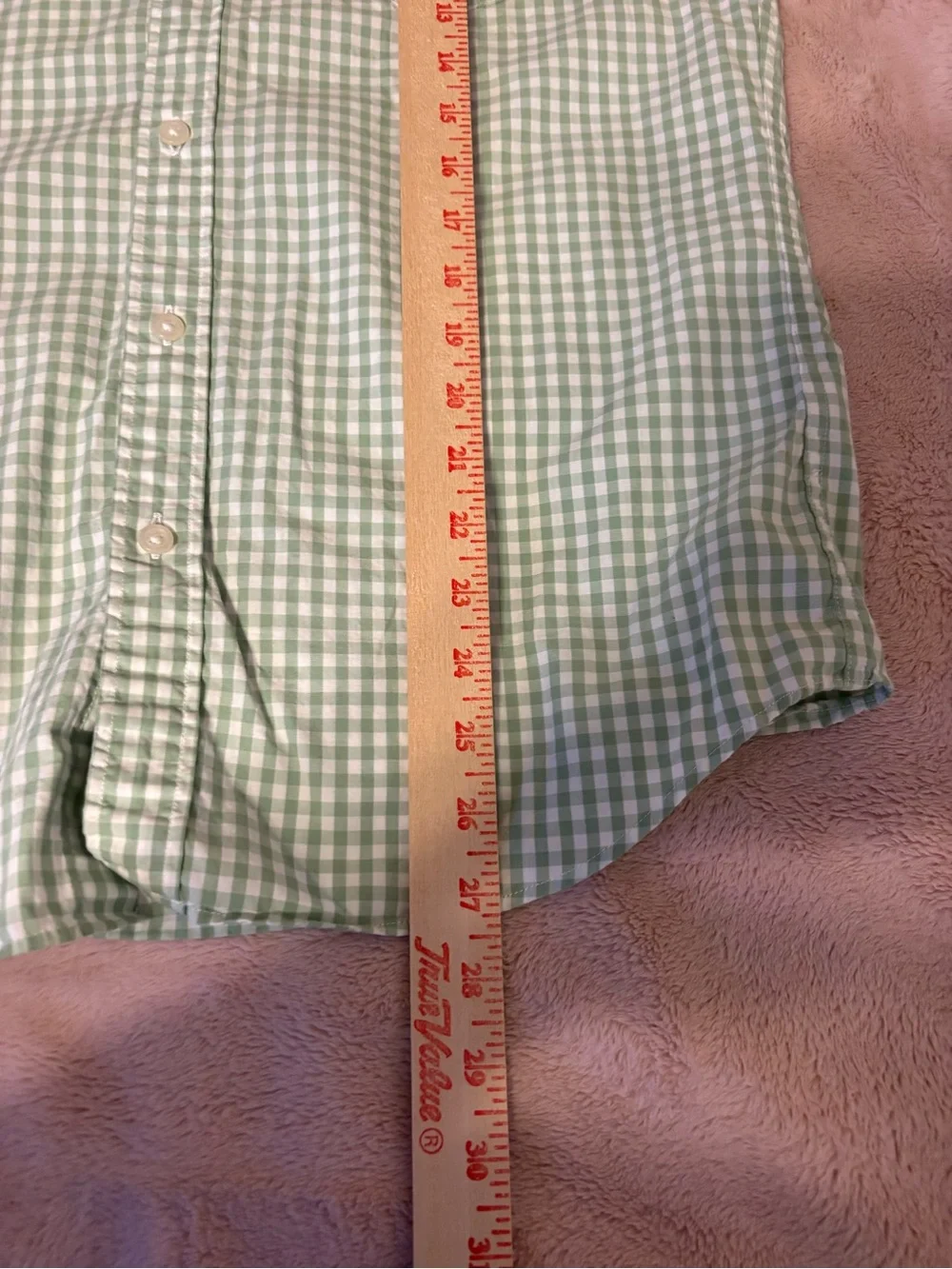 J.Crew Mens M Slim Fit Green Gingham Button Down Shirt 100% Cotton